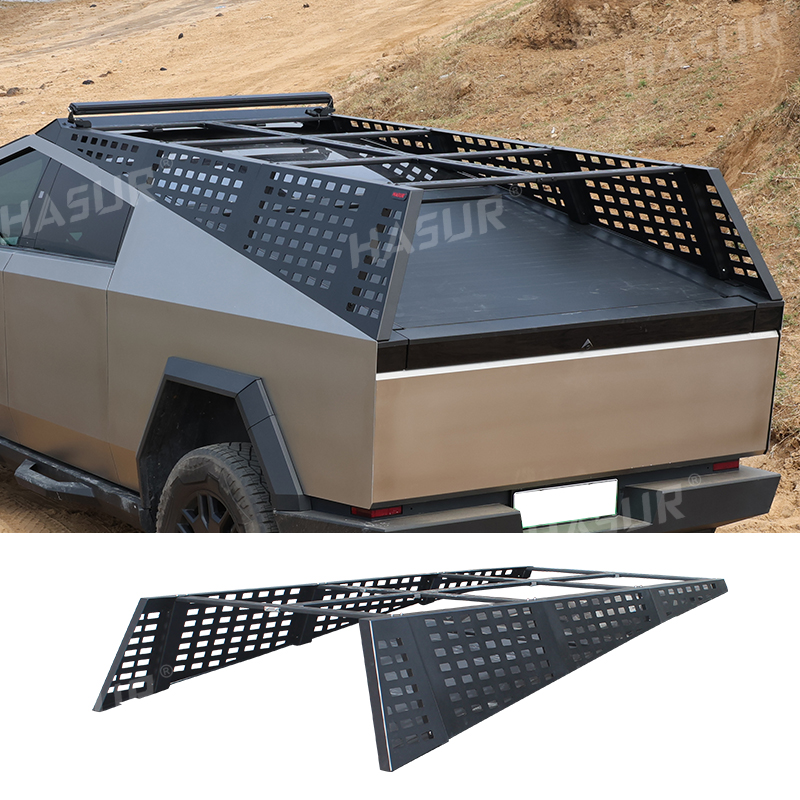 Overland Roof Rack Platform - For Tesla Cybertruck Full-Size Steel (Q235A)