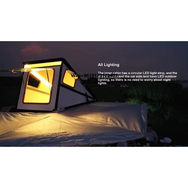 Roof Top Tent Hard Shell 2 Person - New 2-Person Auto Folding Rooftop Tent