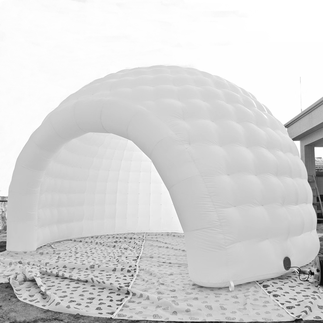 Camping Shower Tent Portable - Portable LED Inflatable Igloo Dome Tent