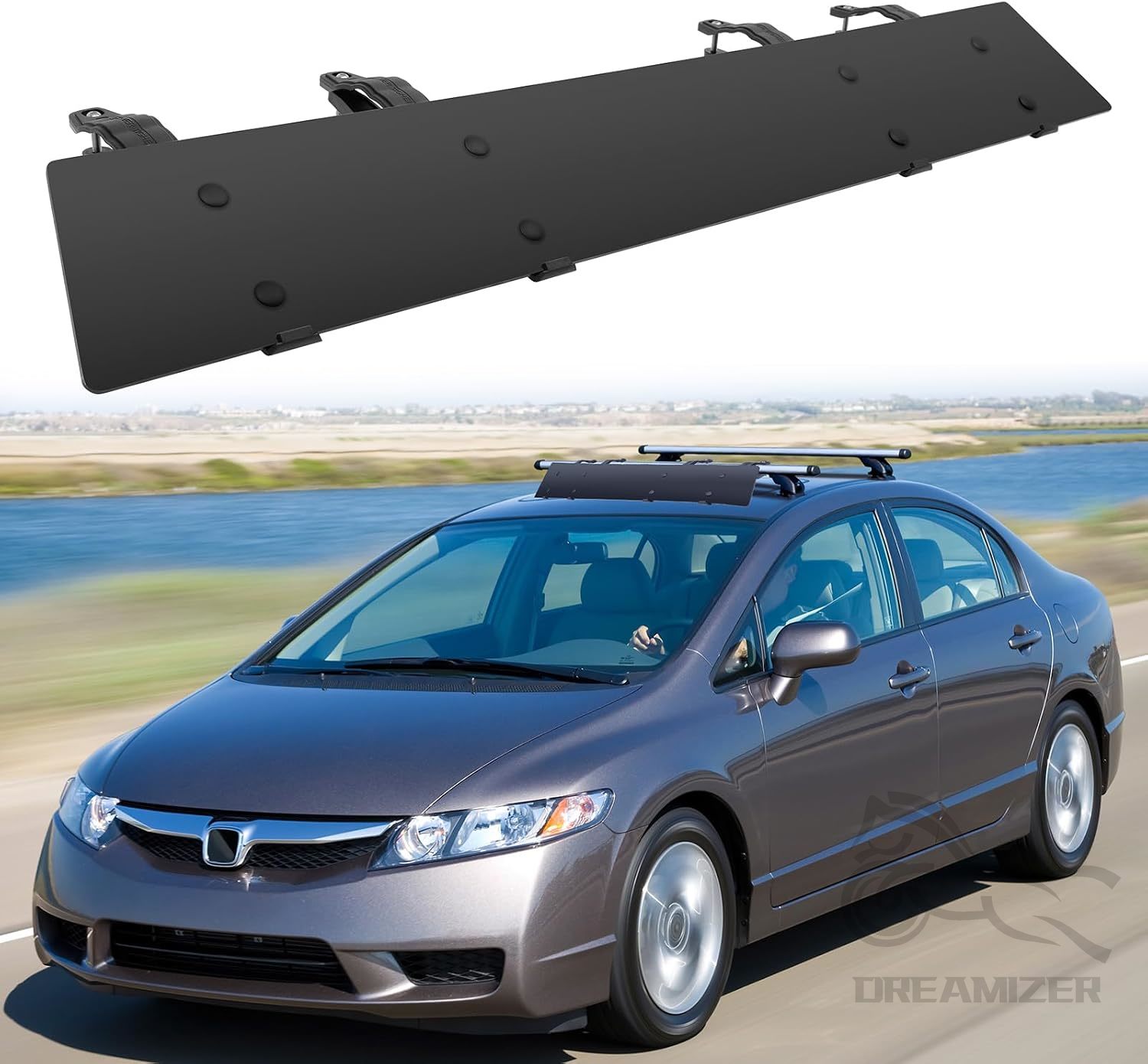 Roof Rack Crossbar Aluminum - 38'' 41'' Roof Rack Fairings Wind